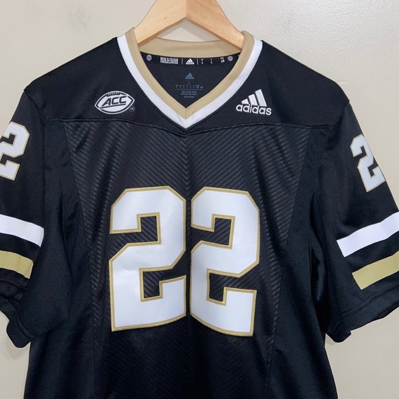 Adidas Georgia Tech Yellow Jackets Football Jersey Black Mens HG4404 NEW $130 - Picture 3 of 12